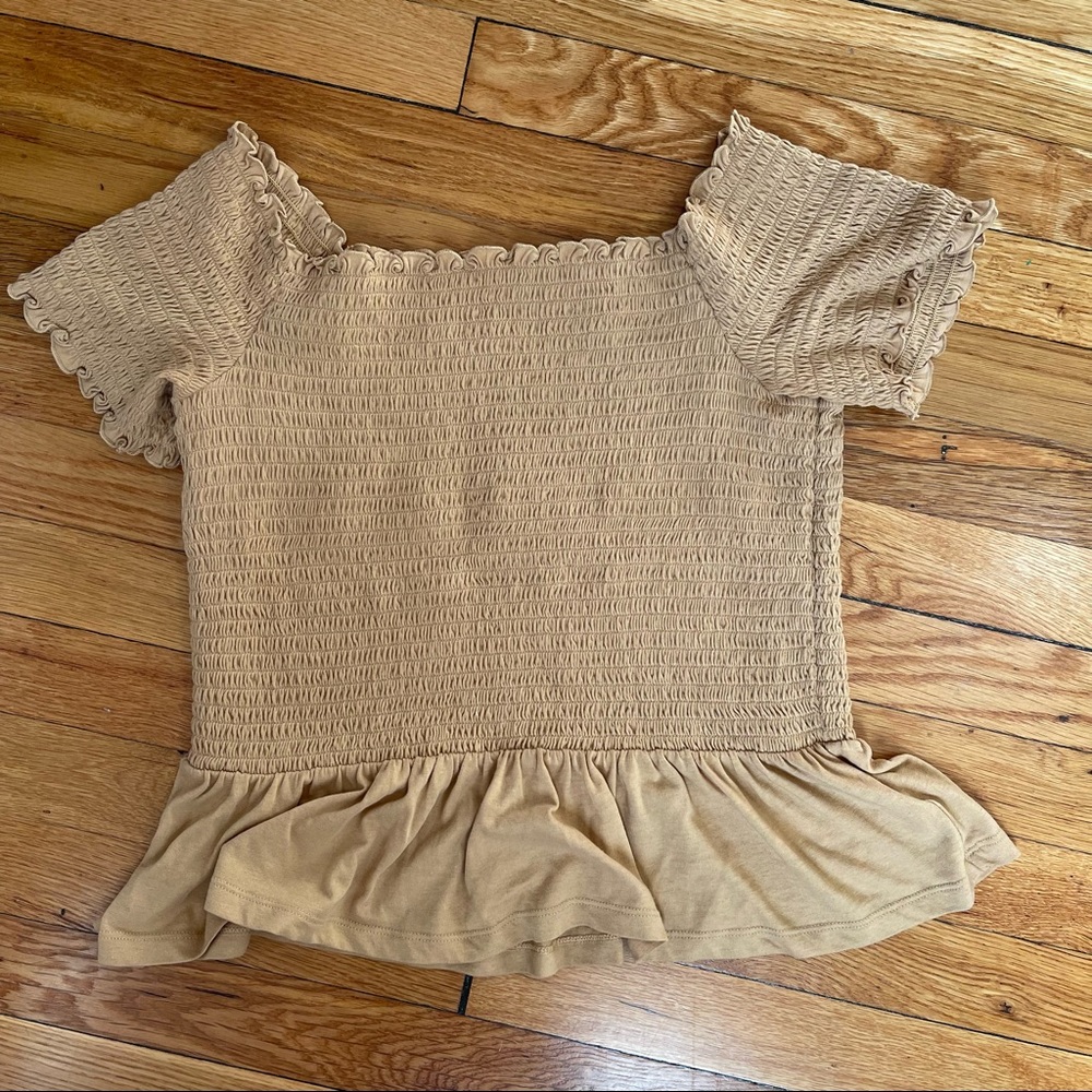 Off the shoulder peplum top